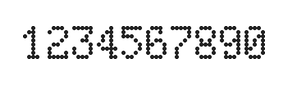 5×8数字点阵字体 ddN58AA1378