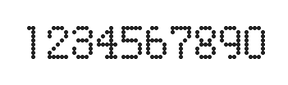 5×8数字点阵字体 ddN58AA1383
