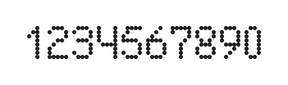 5×8数字点阵字体 ddN58AA1387