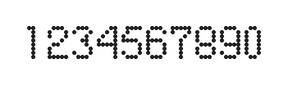 5×8数字点阵字体 ddN58AA1388