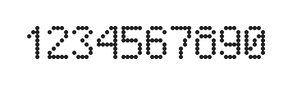5×8数字点阵字体 ddN58AA1390