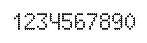 5×8数字点阵字体 ddN58AA1393