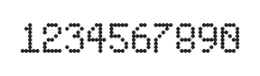 5×8数字点阵字体 ddN58AA1416
