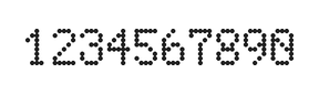 5×8数字点阵字体 ddN58AA1418