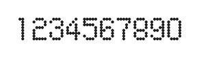 5×8数字点阵字体 ddN58AA1432