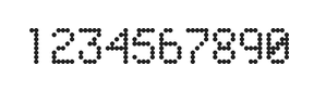 5×8数字点阵字体 ddN58AA1442