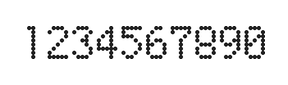5×8数字点阵字体 ddN58AA1444