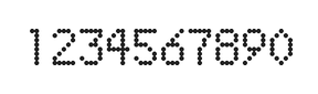5×8数字点阵字体 ddN58AA1446