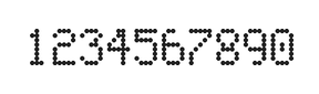 5×8数字点阵字体 ddN58AA1449