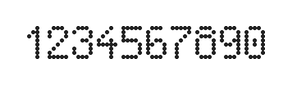 5×8数字点阵字体 ddN58AA1450