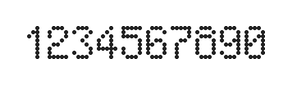 5×8数字点阵字体 ddN58AA1451