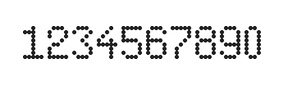 5×8数字点阵字体 ddN58AA1465