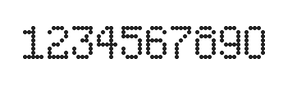 5×8数字点阵字体 ddN58AA1466