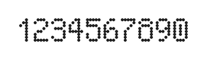5×8数字点阵字体 ddN58AA1467