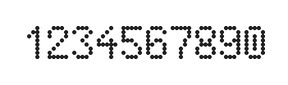 5×8数字点阵字体 ddN58AA1471
