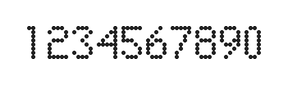 5×8数字点阵字体 ddN58AA1473