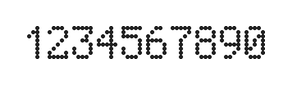 5×8数字点阵字体 ddN58AA1493