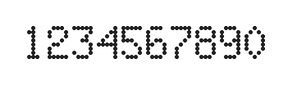 5×8数字点阵字体 ddN58AA1498