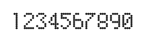 5×8数字点阵字体 ddN58AA1502