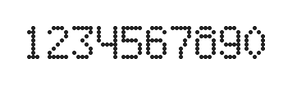 5×8数字点阵字体 ddN58AA1503