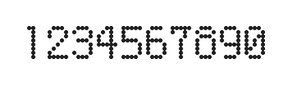5×8数字点阵字体 ddN58AA1517