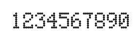 5×8数字点阵字体 ddN58AA1524