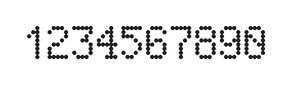 5×8数字点阵字体 ddN58AA1533