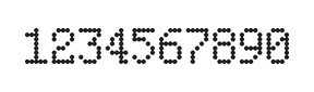 5×8数字点阵字体 ddN58AA1545