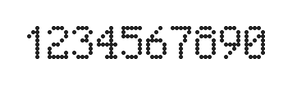 5×8数字点阵字体 ddN58AA1557