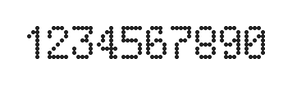 5×8数字点阵字体 ddN58AA1563