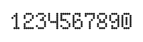 5×8数字点阵字体 ddN58AA1565