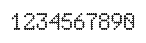 5×8数字点阵字体 ddN58AA1566