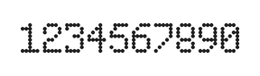 5×8数字点阵字体 ddN58AA1569