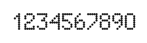 5×8数字点阵字体 ddN58AA1570