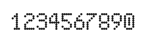5×8数字点阵字体 ddN58AA1573