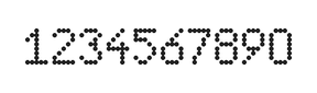 5×8数字点阵字体 ddN58AA1576