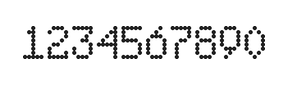 5×8数字点阵字体 ddN58AA1578
