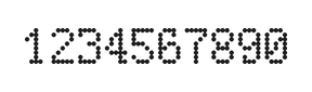 5×8数字点阵字体 ddN58AA1579