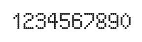 5×8数字点阵字体 ddN58AA1580