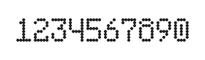 5×8数字点阵字体 ddN58AA1582