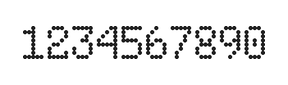 5×8数字点阵字体 ddN58AA1585