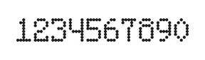 5×8数字点阵字体 ddN58AA1590