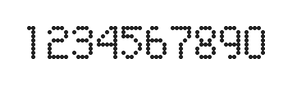 5×8数字点阵字体 ddN58AA1591