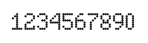 5×8数字点阵字体 ddN58AA1593