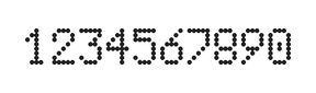 5×8数字点阵字体 ddN58AA1606