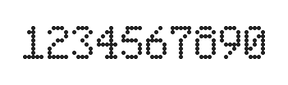 5×8数字点阵字体 ddN58AA1625