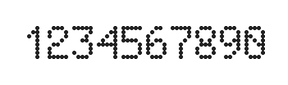 5×8数字点阵字体 ddN58AA1626