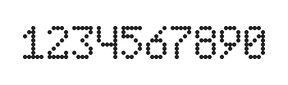 5×8数字点阵字体 ddN58AA1630