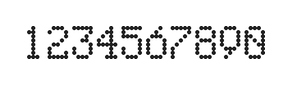 5×8数字点阵字体 ddN58AA1649