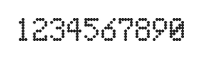 5×8数字点阵字体 ddN58AA1650